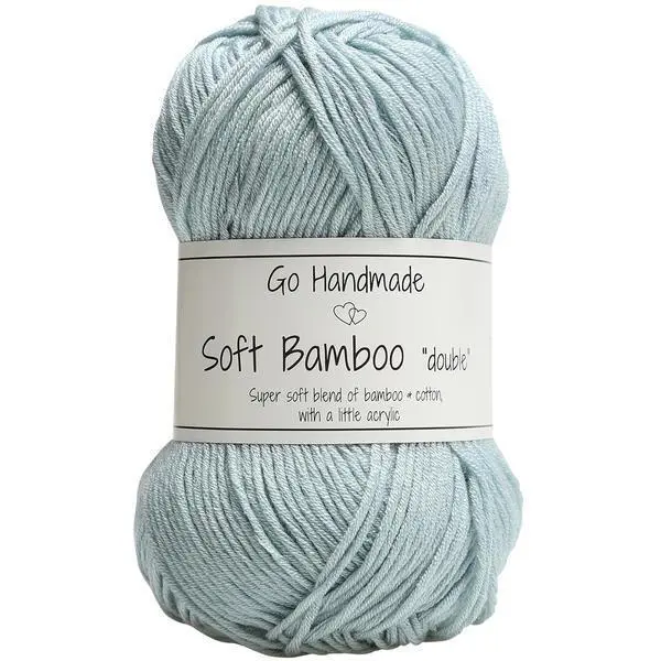 Go Handmade Soft Bamboo "Double" 17762 Azurblå