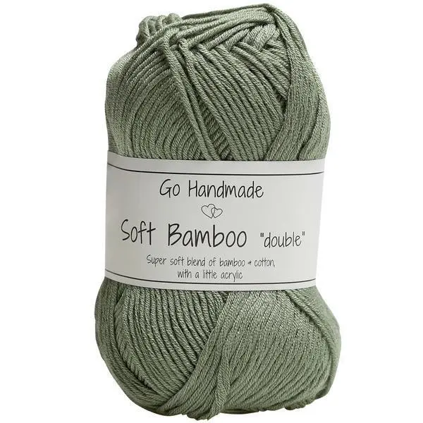 Go Handmade Soft Bamboo "Double" 17766 Grøn
