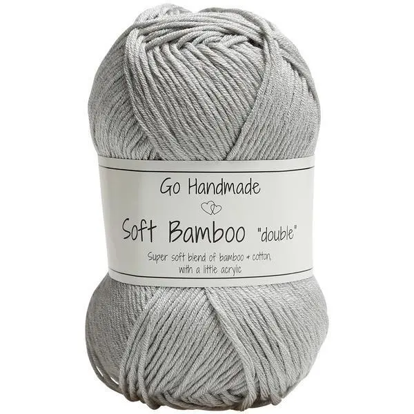 Go Handmade Soft Bamboo "Double" 17769 Lys grå
