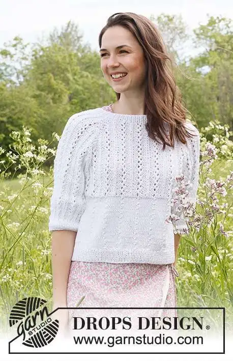 231-49 Lost in Summer Sweater by DROPS Design