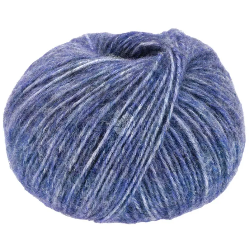 Lana Grossa Natural Alpaca Pelo 34 Blå meleret