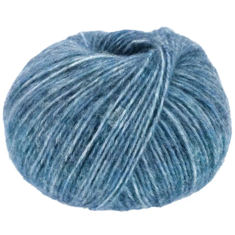 Lana Grossa Natural Alpaca Pelo 35 Mørk petrol meleret