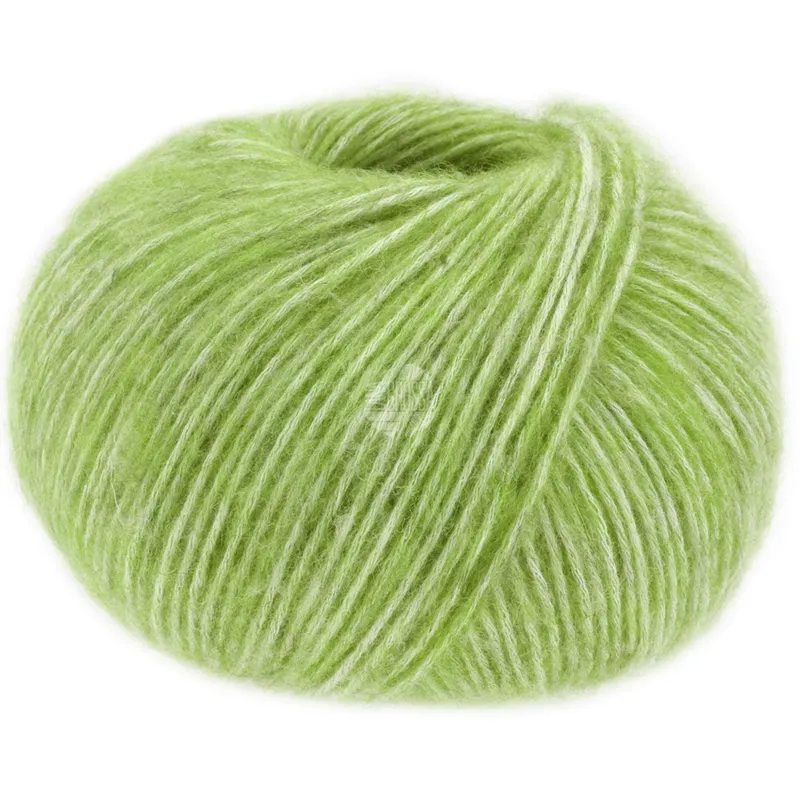 Lana Grossa Natural Alpaca Pelo 33 Majgrøn meleret
