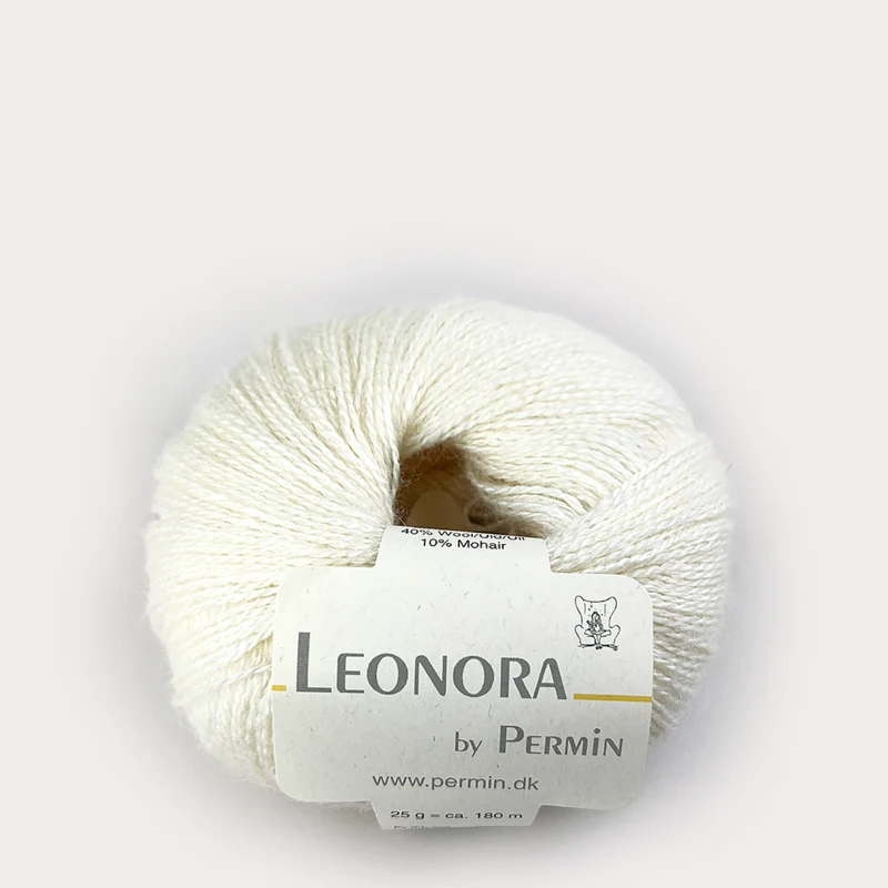 Permin Leonora 20 Råhvid