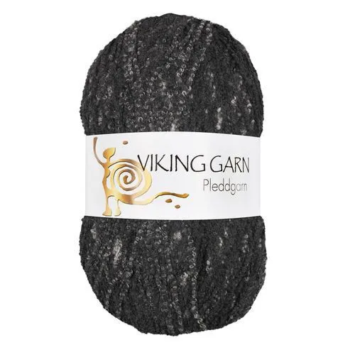 Viking Pleddgarn 712 Sort/grå