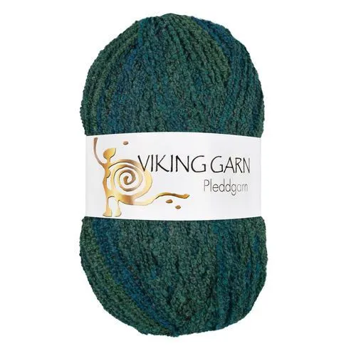 Viking Pleddgarn 730 Grøn/blå