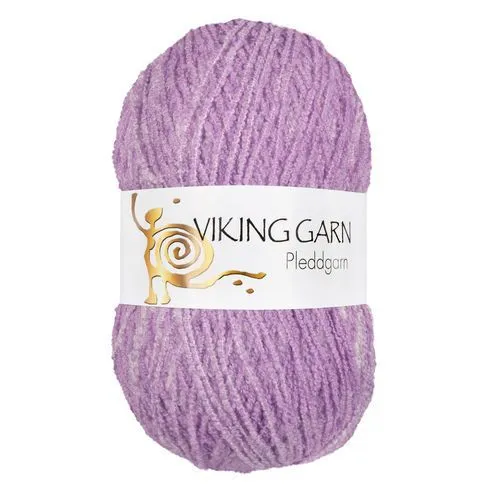 Viking Pleddgarn 767 Hvid/lilla