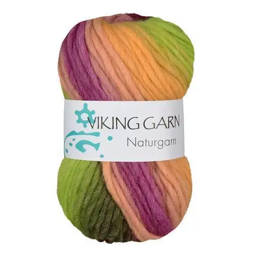 Viking Naturgarn 644 Multi gul/grøn