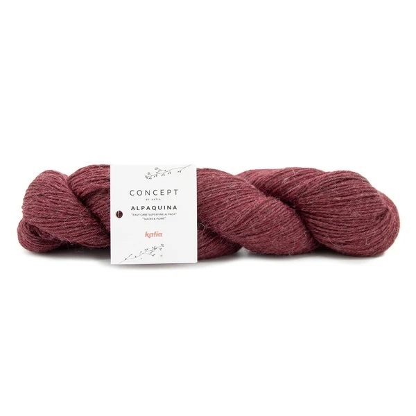 Katia Alpaquina 302 Hindbær rød-sort