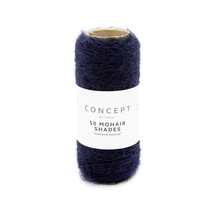 Katia 50 Mohair Shades 35 Midnatsblå