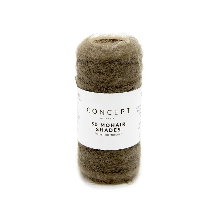 Katia 50 Mohair Shades 9 Lysebrun