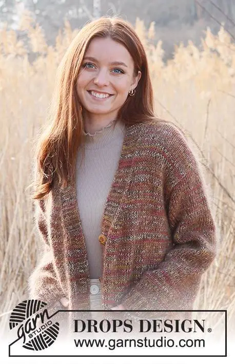 237-17 All about Autumn Cardigan by DROPS Design