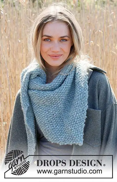 234-13 Time Apart Shawl by DROPS Design