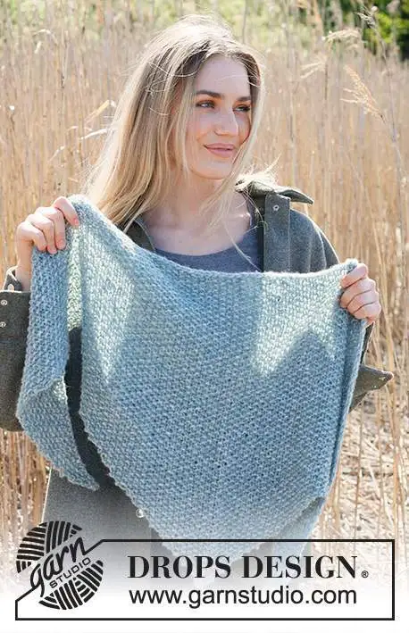 234-13 Time Apart Shawl by DROPS Design