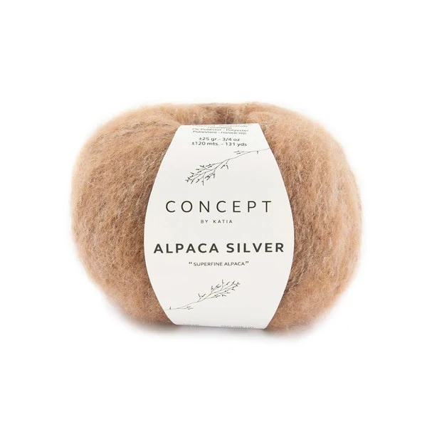 Katia Alpaca Silver 273 Lys brun-sølv