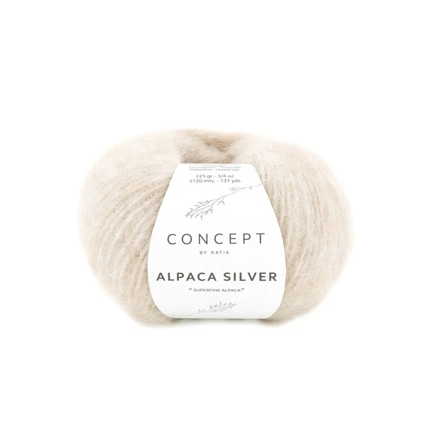 Katia Alpaca Silver 268 Meget lys beige-sølv