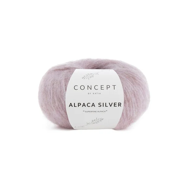 Katia Alpaca Silver 252 Lys pink-sølv