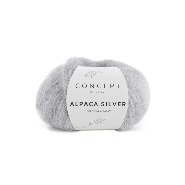 Katia Alpaca Silver 255 Lys grå-sølv
