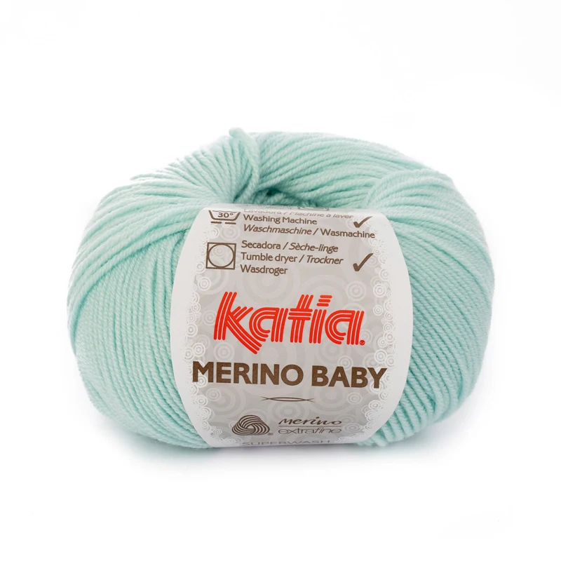 Katia Merino Baby 073 Hvidlig grøn