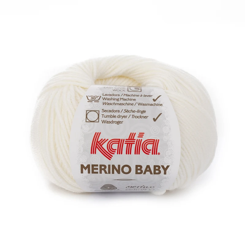 Katia Merino Baby 001 Hvid