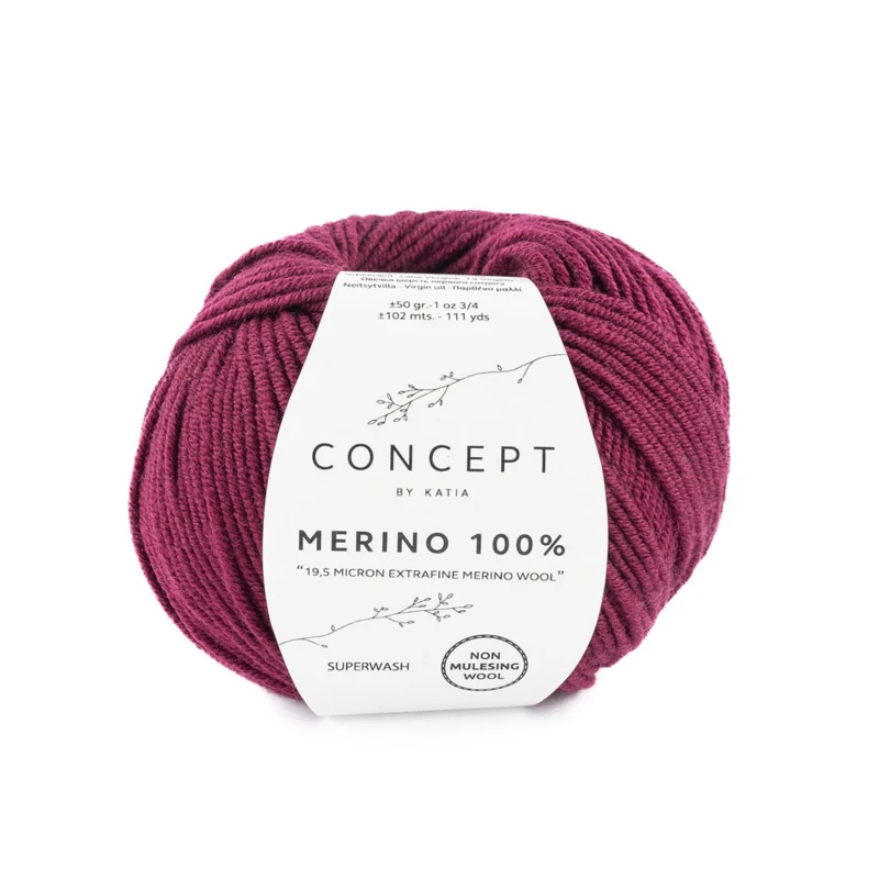 Katia Merino 100% 025 Bordeaux