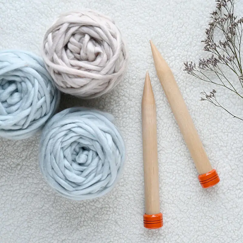 KnitPro JUMBO Birch Jumperpinde 35 cm