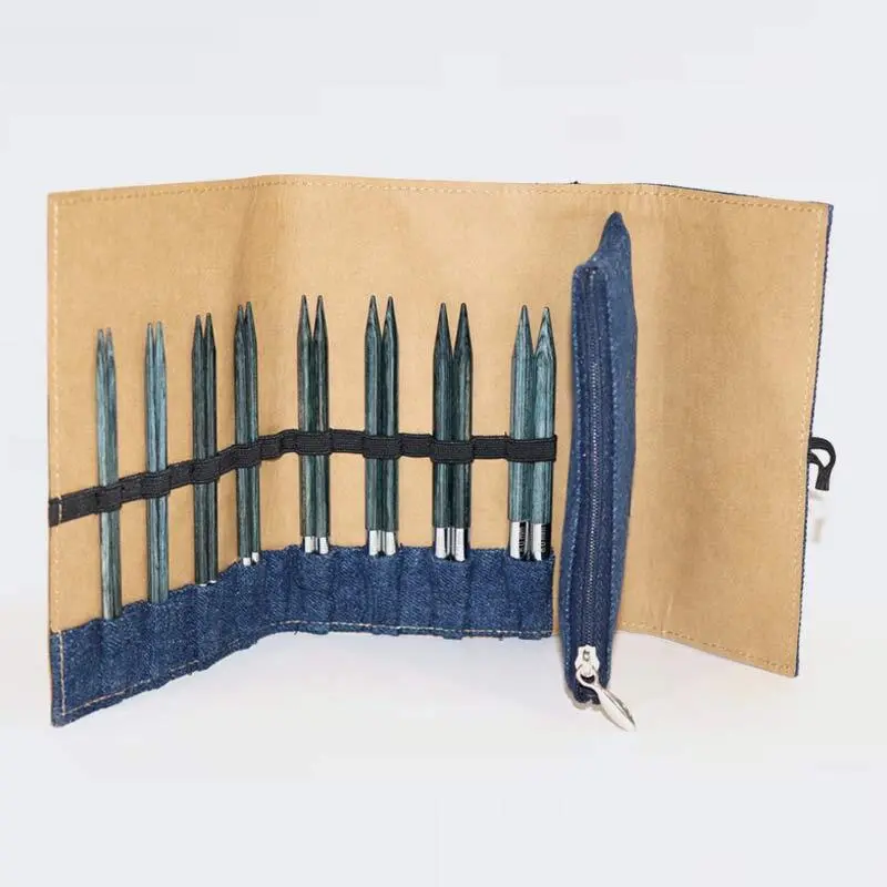 KnitPro Indigo Wood Udskiftelige Rundpindesæt