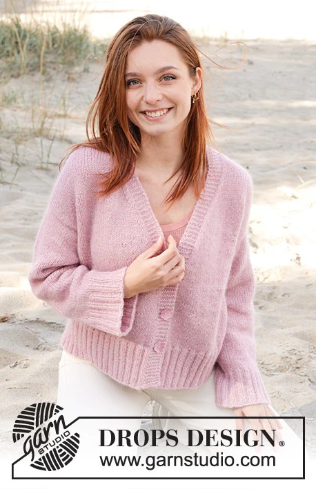240-29 Elodie Cardigan by DROPS Design