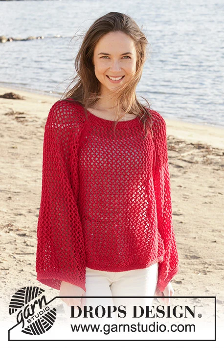 240-26 Red Mistery by DROPS Design