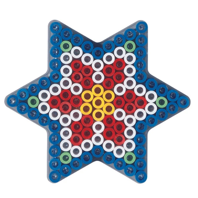 Hama Maxi stiftplade, transparent - Stjerne 8222
