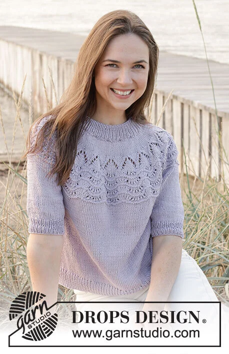 241-32 Hope Bay Top by DROPS Design