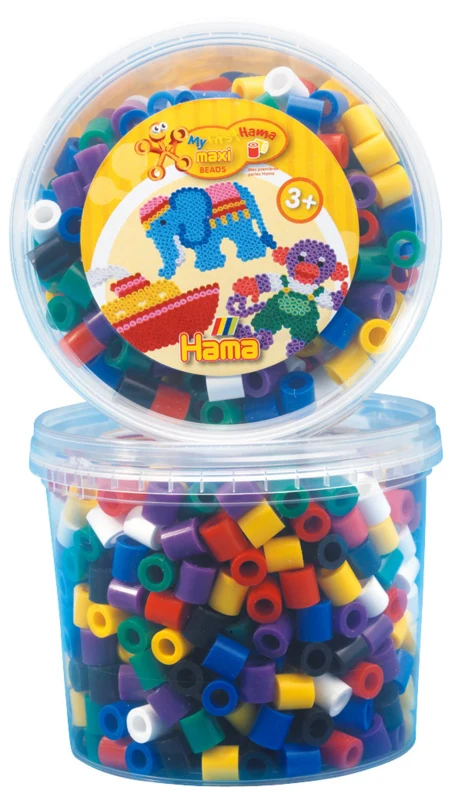 Hama Maxi Perler, 600 stk. - Mix 00