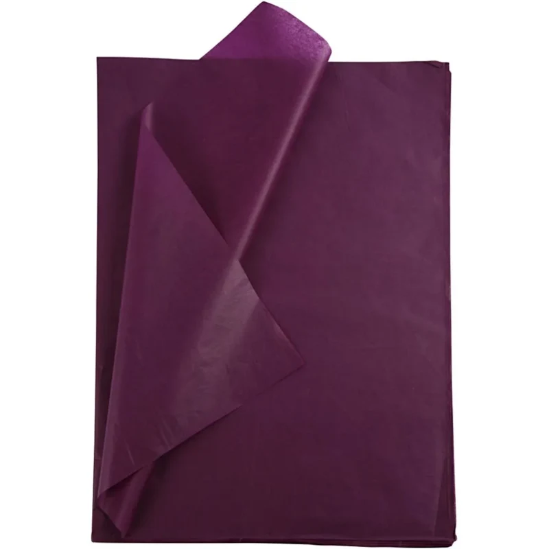 Silkepapir, 10 Ark, 50x70 cm Bordeaux