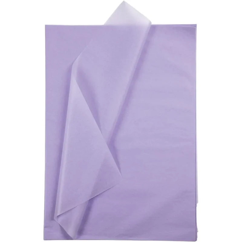 Silkepapir, 10 Ark, 50x70 cm Lys lilla