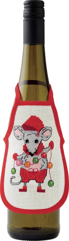 Permin Julebroderier - Mus 10x15cm 3pk
