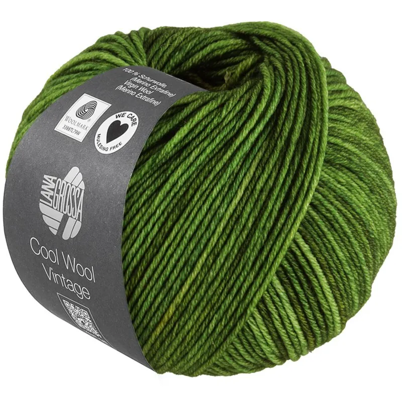 Lana Grossa Cool Wool Vintage 92 Græsgrøn