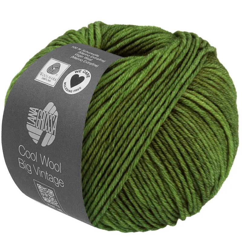 Lana Grossa Cool Wool Big Vintage 92 Græsgrøn