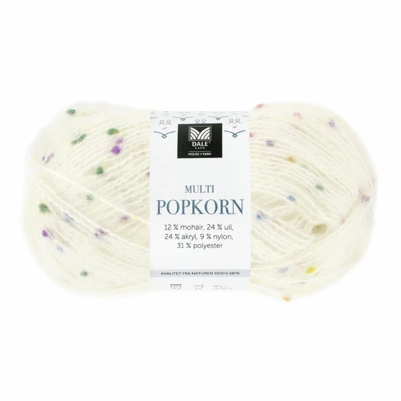 Dale Multi Popkorn 501 Hvid