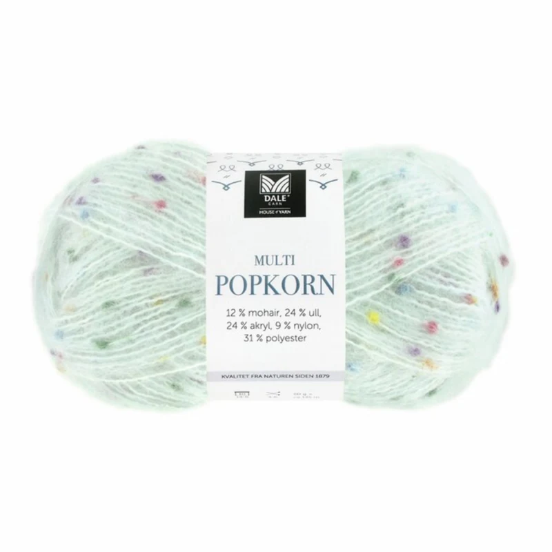 Dale Multi Popkorn 506 Lys Blå
