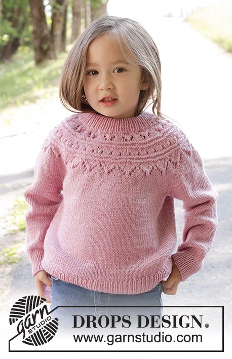47-8 Running Circles Sweater by DROPS Design