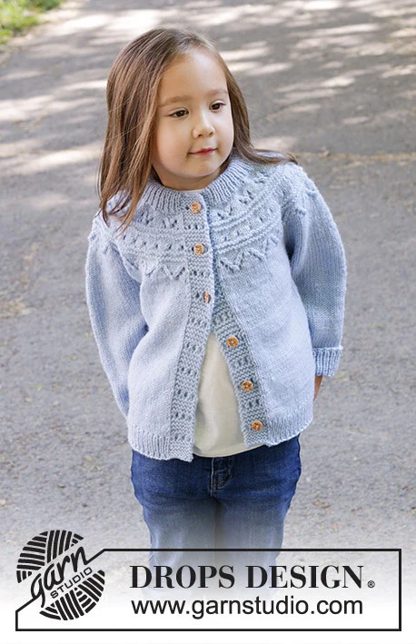 47-7 Running Circles Cardigan by DROPS Design
