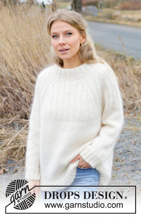 243-1 Winter Owl Sweater by DROPS Design