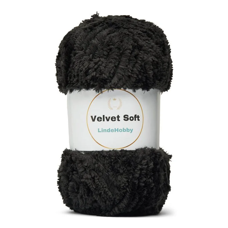 LindeHobby Velvet Soft 1 Sort