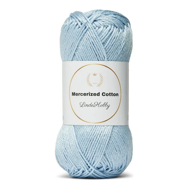 LindeHobby Mercerized Cotton 28 Babyblå
