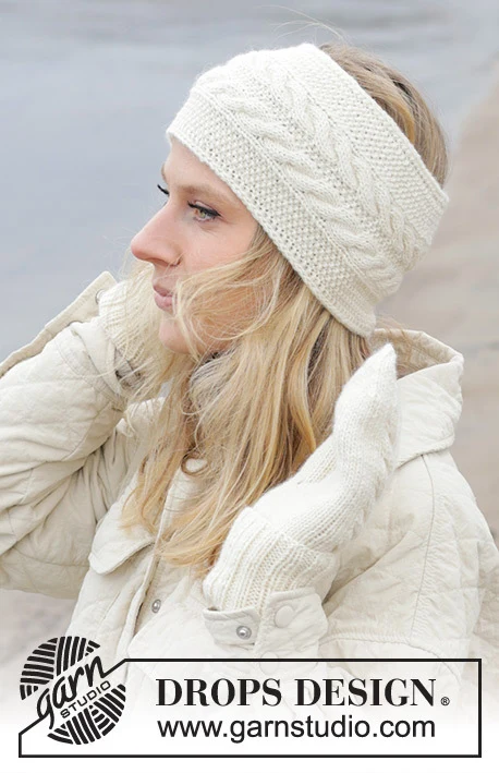 242-41 Double Twist Headband by DROPS Design