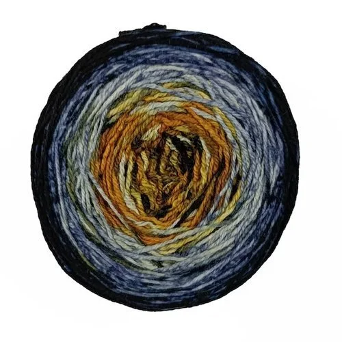 Malabrigo Sock Metamorphosis → 318 Starry Night