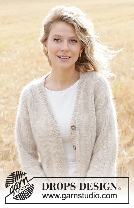 248-4 Gentle Wind Cardigan by DROPS Design
