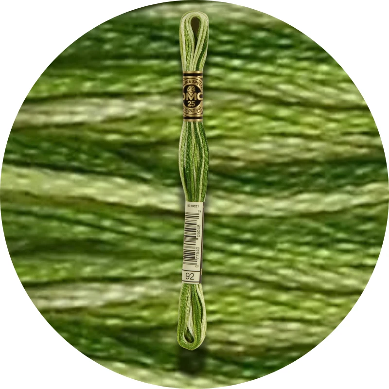 DMC Mouliné Spécial 25 Broderigarn, Farveskiftende 0092