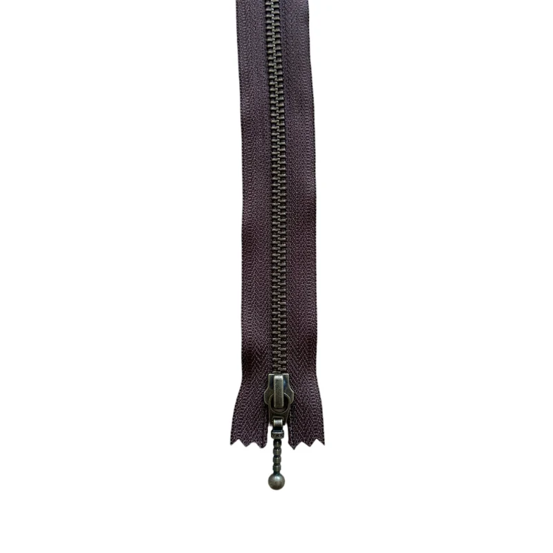 YKK Fast Lynlås Antik Messing 6 mm 35 cm 570