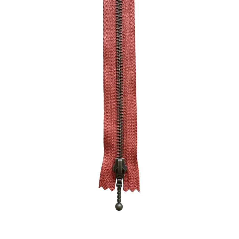 YKK Fast Lynlås Antik Messing 6 mm 35 cm 850